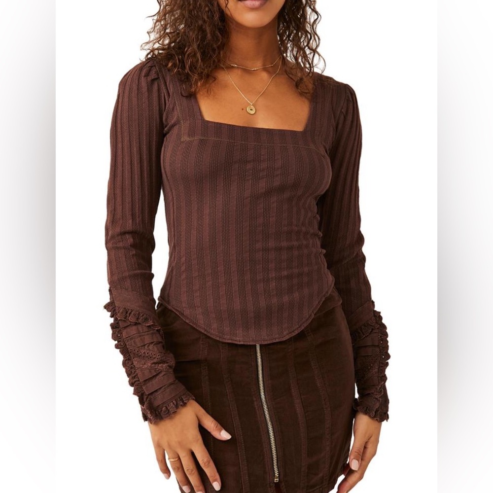 NWT Free People Could I Love You More top